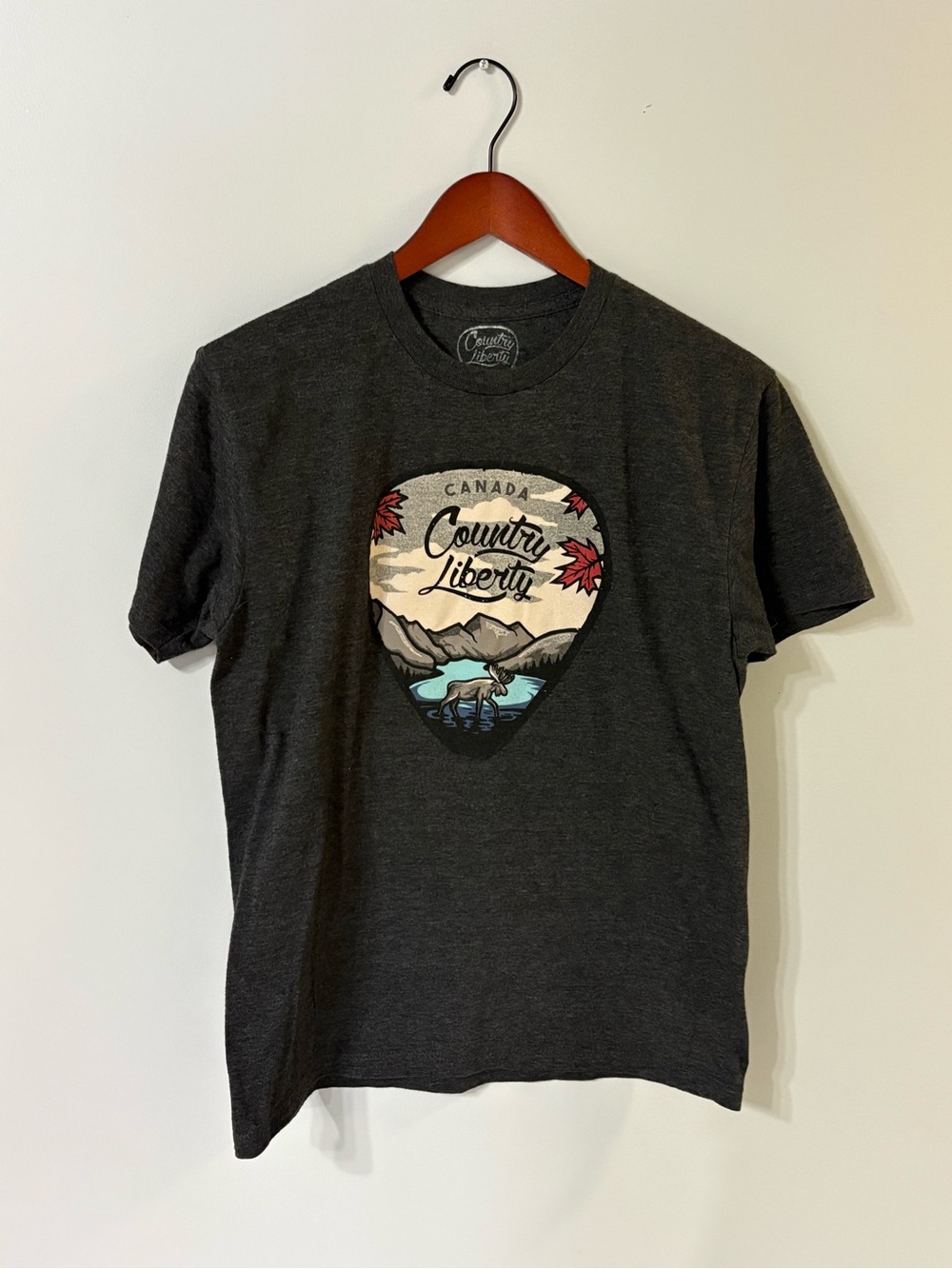 Country Liberty Graphic Tee - Charcoal